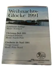 Vorschaubild 2 von Weihnachtsglocke 1991 Nordpol Porzellan Limited Edition OVP