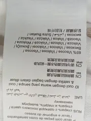 Vorschaubild 4 von Damen T-Shirt Gr. 36/S Beige Gestreift Metallic Kurzarm Basic