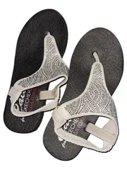 Vorschaubild 5 von Cali Yoga Foam Damen Sandalen Strass Glamour Weiß Gr. 37