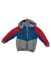 Vorschaubild 1 von Kinder Steppjacke Winterjacke Gr. 92/98 Blau Rot Grau Kapuze