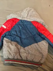 Vorschaubild 2 von Kinder Steppjacke Winterjacke Gr. 92/98 Blau Rot Grau Kapuze