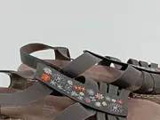 Vorschaubild 2 von Damen Sandalen Gr. 39 Grau Casual Stickerei