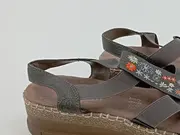 Vorschaubild 3 von Damen Sandalen Gr. 39 Grau Casual Stickerei