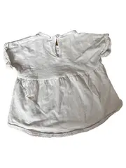 Vorschaubild 3 von Baby Mädchen T-Shirt Weiß Gr. 68 Kurzarm Rüschen