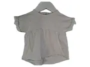 Vorschaubild 1 von Baby Mädchen T-Shirt Weiß Gr. 68 Kurzarm Rüschen