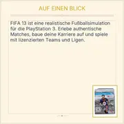 Vorschaubild 2 von FIFA 13 EA Sports PS3 PlayStation 3 Fußball Spiel Bundesliga