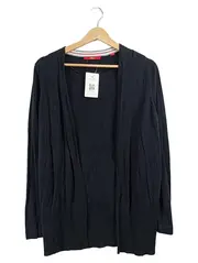 Vorschaubild 1 von Damen Strickjacke Schwarz Gr. 44 XXL Basic Viskose Baumwolle