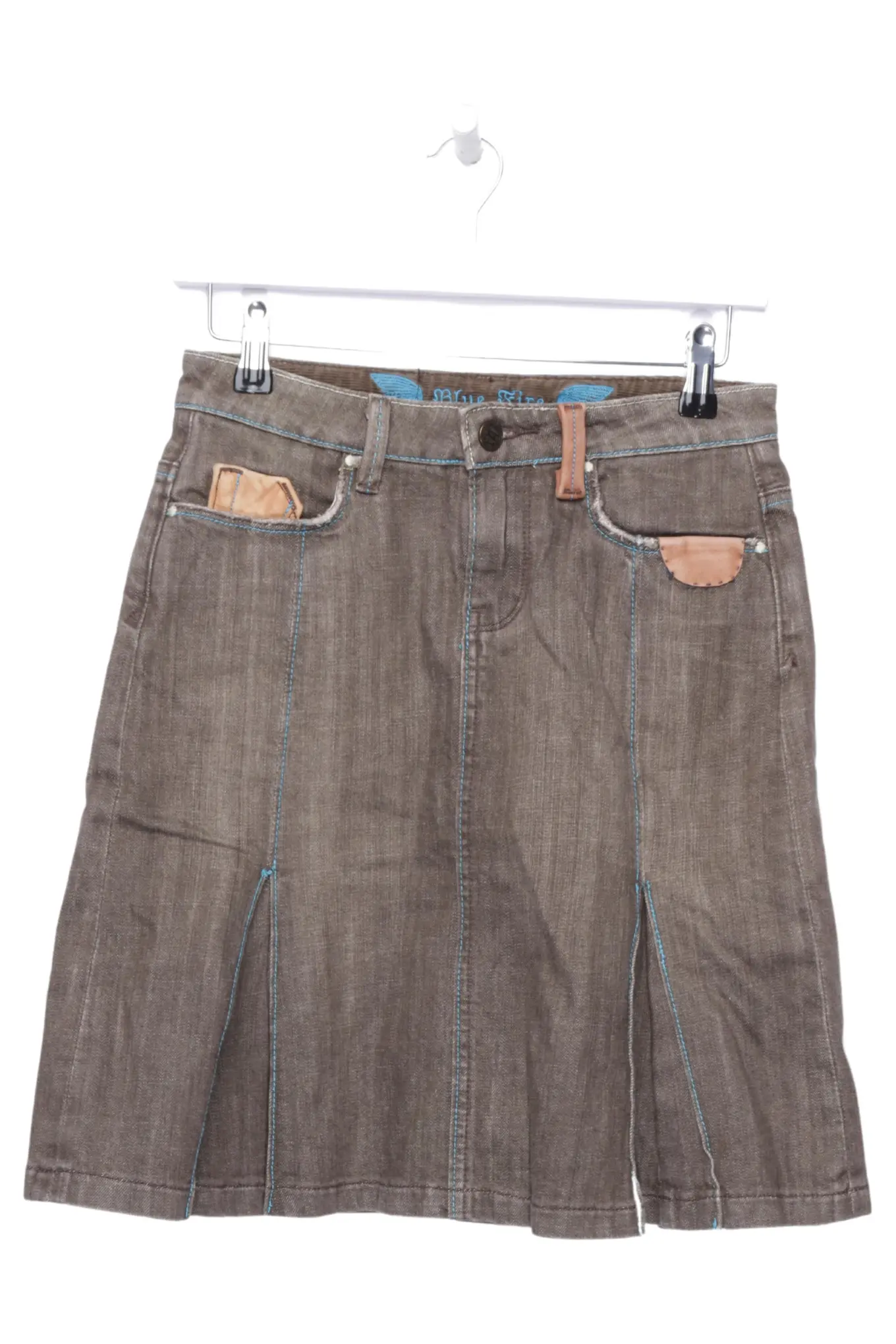 BLUE FIRE Lederrock Damen 38/M Braun Casual Rock