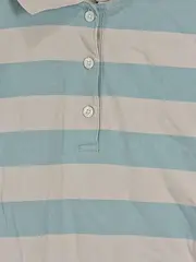 Vorschaubild 2 von Damen Poloshirt gestreift Gr. 38/M Preppy Baumwolle Kurzarm