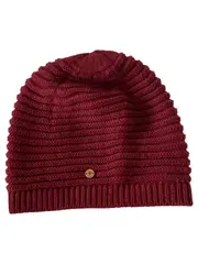 Vorschaubild 1 von EDC Damen Strickmütze Wintermütze Rot Polyacryl Beanie