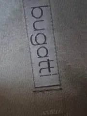 Vorschaubild 5 von Damen Slipper Grau Leder Strukturmuster Slip-On Gr. 37