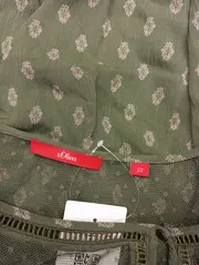 Vorschaubild 3 von Bluse Damen Gr. 32/XXS Grün Vintage Bohemian 3/4-Arm