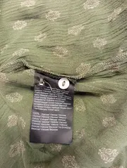 Vorschaubild 4 von Bluse Damen Gr. 32/XXS Grün Vintage Bohemian 3/4-Arm