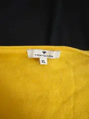 Vorschaubild 2 von Damen Pullover Langarm V-Ausschnitt Gelb Gr. XL