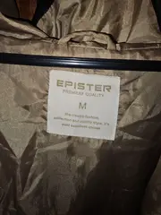 Vorschaubild 3 von EPISTER Damen Parka Jacke Kunstleder Details Beige Schwarz Gr. M