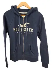 Vorschaubild 1 von California Sweatjacke Zip Hoodie Herren Gr. M Blau