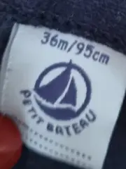 Vorschaubild 4 von Mädchen Kleid Gr. 95/98 Blau Maritim Gestreift Langarm