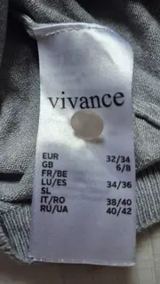 Vorschaubild 5 von Strickjacke Damen Gr. 32/34 XS Grau Kurzarm Cardigan