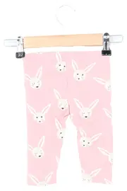 Vorschaubild 2 von Baby Leggings Gr. 68 Rosa mit Hasen Muster Kinder Hose Charmant