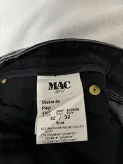 Vorschaubild 2 von Melanie Mom Jeans Damen Grau L32 Nieten Strass Gr. 42 XL