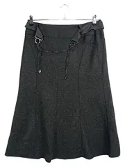 Vorschaubild 1 von Damen A-Linienrock Gr. 40 Grau Klassisch Business Rock