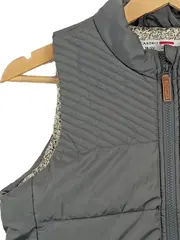 Vorschaubild 2 von Kinder Steppweste Grau Gr. 146 Casual Freizeit Gesteppt Reißverschluss