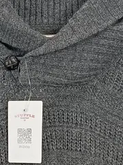 Vorschaubild 2 von Herren Pullover Strickpullover Grau M Wolle Casual Strukturmuster
