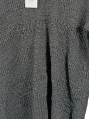 Vorschaubild 3 von Herren Pullover Strickpullover Grau M Wolle Casual Strukturmuster