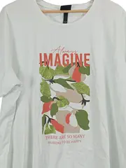Vorschaubild 3 von Damen T-Shirt mit Print Einheitsgröße Weiß Casual