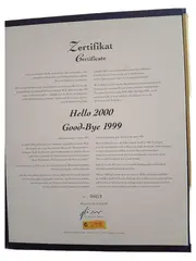 Vorschaubild 2 von Zertifikat Hello 2000 Good-Bye 1999 UK Baby Bears Nr. 04019