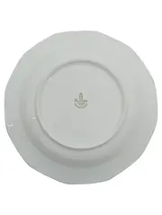 Vorschaubild 2 von Servierplatte Porzellan Weiß Blumenmuster 22 cm Klassisch