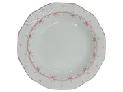 Vorschaubild 1 von Servierplatte Porzellan Weiß Blumenmuster 22 cm Klassisch