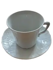Vorschaubild 1 von Teetasse mit Untertasse Porzellan Klassisch Weiß