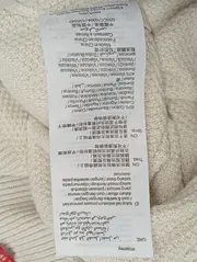 Vorschaubild 5 von Damen Pullover Gr. 36/S Beige Strukturmuster Schleife Langarm