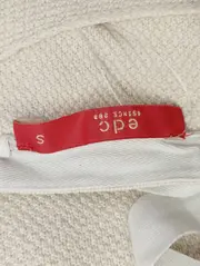 Vorschaubild 3 von Damen Pullover Gr. 36/S Beige Strukturmuster Schleife Langarm