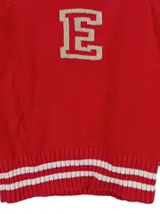 Vorschaubild 4 von Kinder Pullunder Gr. 128 Rot Preppy Strickweste mit E Applikation