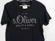 Vorschaubild 3 von Herren T-Shirt Schwarz Gr. 46/S Quality & Supply Baumwolle