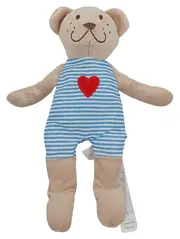 Vorschaubild 1 von FABLER BJÖRN Teddybär Kuscheltier Beige Gestreift Herz 24cm Baby