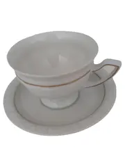 Vorschaubild 1 von Classic Teetasse mit Untertasse Weiß Keramik 200ml