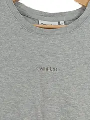 Vorschaubild 4 von T-Shirt Herren Gr. M Grau Meliert Logo Basic Kurzarm