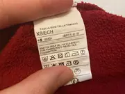 Vorschaubild 2 von Damen Rollkragen Pullover Rot Gr. XS Baumwolle