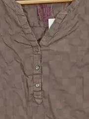 Vorschaubild 3 von Damen Bluse Gr. M Braun Kariert 3/4-Arm Casual