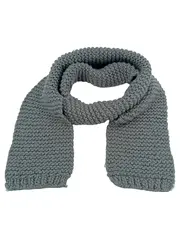 Vorschaubild 1 von Damen Schal Wolle Grau Casual Strickmuster 204x19 cm