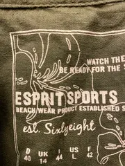 Vorschaubild 3 von Sports Damen Hemdbluse Gr. 40/L Oliv Leinen Kurzarm Casual