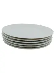 Vorschaubild 2 von Speiseteller 6er Set Porzellan Weiß Klassisch 21cm
