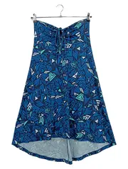 Vorschaubild 1 von Damen Sommerkleid trägerlos Gr. 36/S Blau Outdoor Grafisch