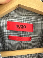 Vorschaubild 3 von Herren Hemd Slim Fit Gr. 40 Grau Kariert Langarm Business