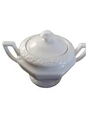 Vorschaubild 1 von Classic Rose Zuckerdose Porzellan Weiß mit Deckel Germany