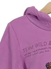 Vorschaubild 3 von Mädchen Hoodie Schmetterlingsprint Lila Gr. 128/134 Baumwolle