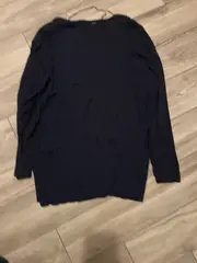 Vorschaubild 2 von Damen Strickjacke Cardigan Gr. 44 Blau Langarm Viskose